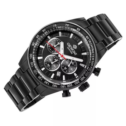 Vyriškas laikrodis Giewont Chronograph safyrinis juodas GW9140-B2