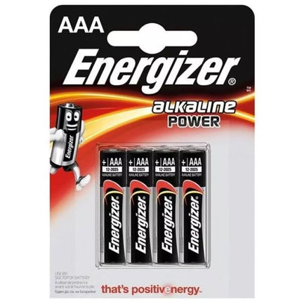 ENERGIZER LR03 AAA baterijos, lizdinė pakuotė 4 vnt.
