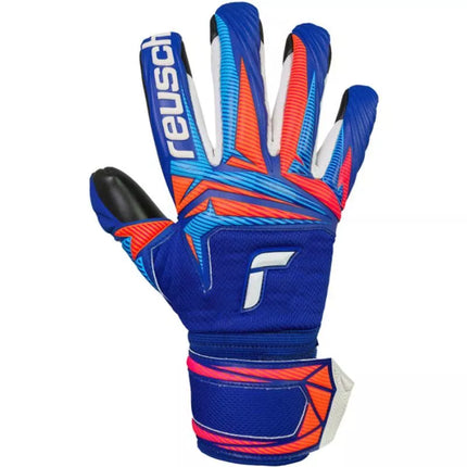 Reusch Attrakt Infinity Evolution NC Junior Goalkeeper Gloves Blue-Black 5672725 4127