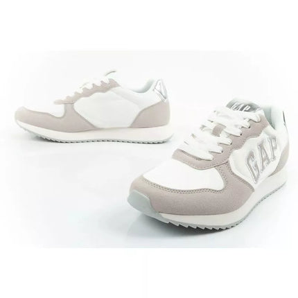 Gap women's sports shoes Nashville Arch Logo sneakers fashionable comfortable white beige