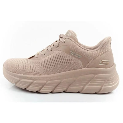 Skechers women's sports shoes Bobs B Flex SLIP-INS beige comfortable