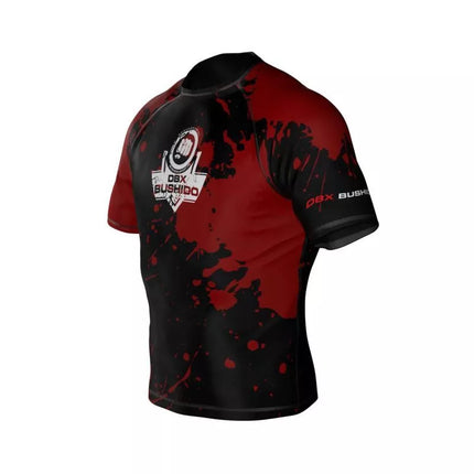 The "Blood" compression Rashguard is made of DBX MORE DRY M material.