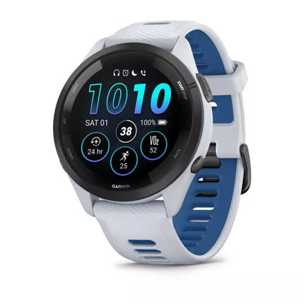 Garmin Forerunner 265 46mm Juodas rėmelis su „Whitestone“ korpusu, balta ir mėlyna