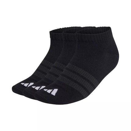 Adidas Thin & Light Essentials žemo kirpimo 3 poros kojinių, juodos KC9628