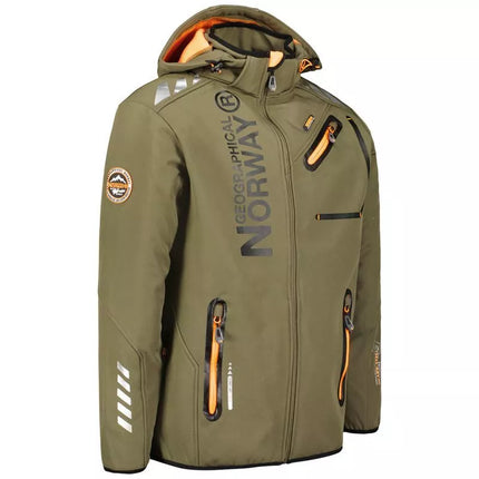 Geographical Norway Royaute DB 068 M WY1996H/GN-Kaki / Orange Softshell striukė