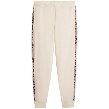 Moterų kelnės Puma ESS Graphic Animal Comfort smėlio spalvos 692464 87