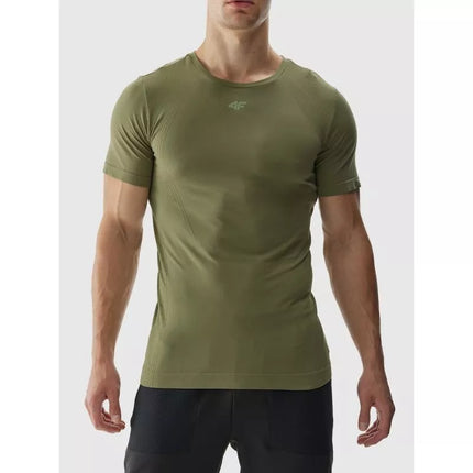 Men's seamless training shirt 4F 4FWAW24TFTSM0975-44S