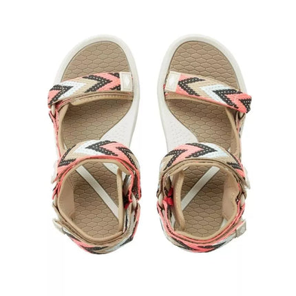 Lee Cooper women's shoes velcro sandals for summer on the beach light beige