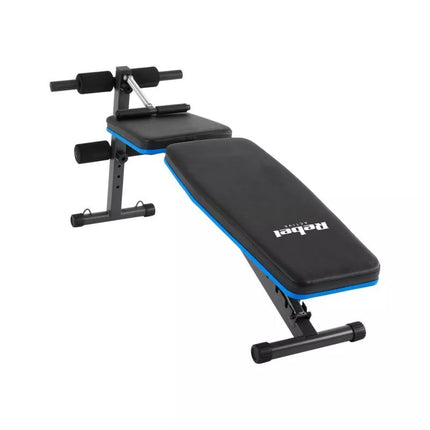 Inclined training bench with leg locks and rubber bands REBEL ACTIVE RBA-2003