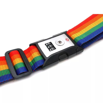 UNIVERSAL SECURITY STRAP FOR SUITCASE 180x5CM WITH PROWORLD CODE MULTICOLOR