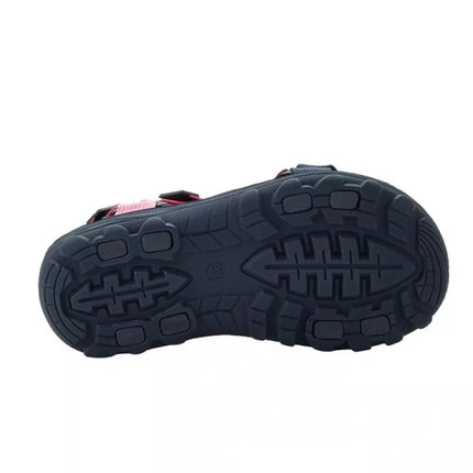 Lee Cooper children's shoes girls velcro sandals for summer beach navy blue pink