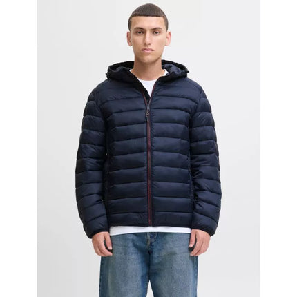 Jack&Jones men's down jacket JJEBRADLEY LIGHT PUFFER HOOD NOOS 12280970 SKY CAPTAIN