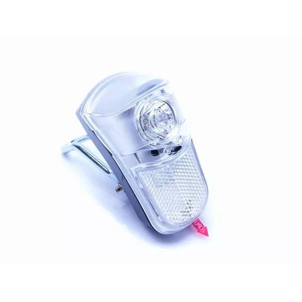 Priekinis žibintas su 1 LED, maitinamas baterijomis, su laikikliu