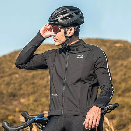 Rockbros Fall/Winter Long Sleeve Cycling Jacket S - Black
