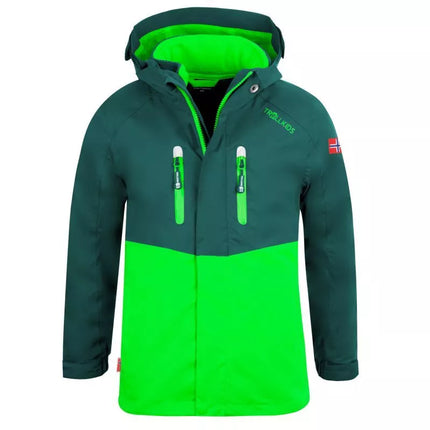 Trollkids Kids Bryggen 3in1 Jacket green (418-308)