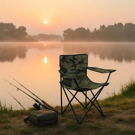 FOLDING CAMPING CHAIR 50X50X80CM CAMUFLAGE ENERO CAMP