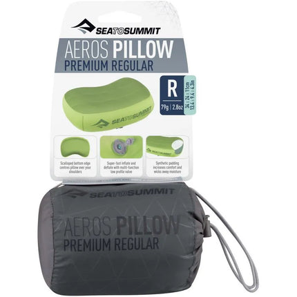 SEA TO SUMMIT Aeros Premium Standartinė Pilka Pagalvė