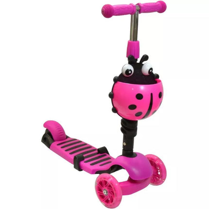 BALANCE SCOOTER 3IN1 ENERO BIEDRONKA PINK