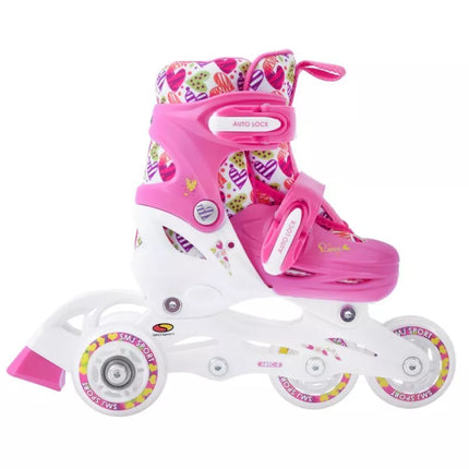 Roller skates-rollers-skates adjustable Smj sport Combo Hearts 3in1 Led Jr HS-TNK-000011510