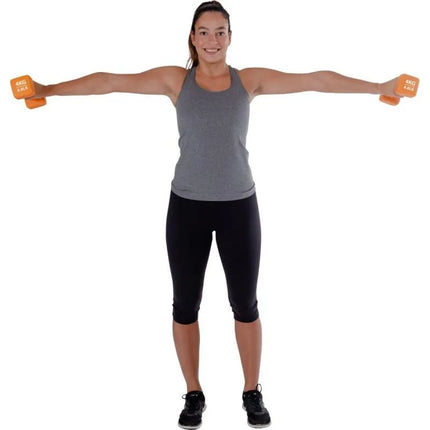 NEOPRENE Dumbbell 4KG PURE 2 IMPROVE 1 PC.