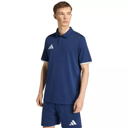 Vyriški adidas Entrada 26 Polo marškinėliai tamsiai mėlynos spalvos JZ6663