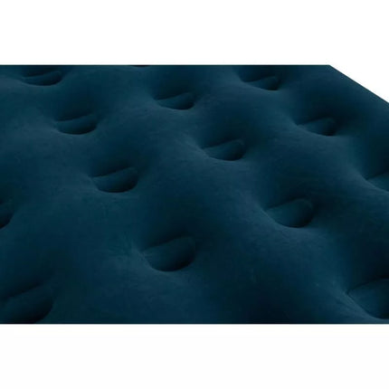 FLOCKED MATTRESS FOR 2 PEOPLE WITH BUILT-IN FOOT PUMP 191x137x22CM 24131