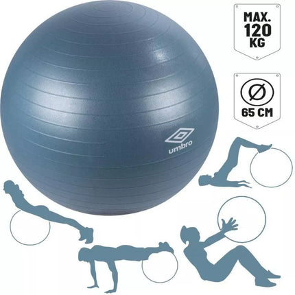 GIMNASTIKOS KAMUOLYS 65CM MĖLYNAS UMBRO