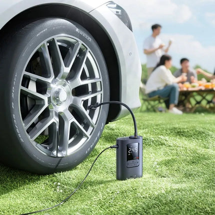 Baseus GoTrip VA1 Automobilinis Kompresorius 150 PSI su 12V Maitinimo Šaltiniu - Tamsiai Pilka