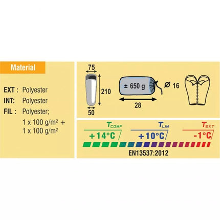 GERIAUSIA STOVYKLAUS MIEGMAI MAIŠAS WILLIWA 210x75x50 25037