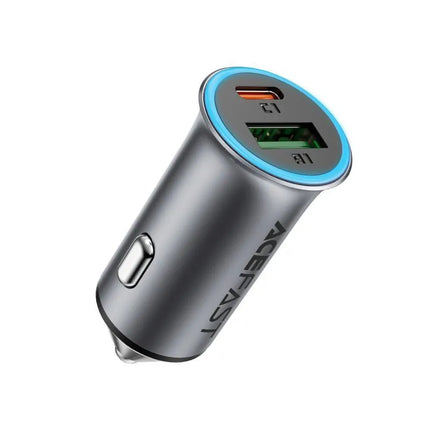 Automobilinis įkroviklis Acefast B16 95W USB-A + USB-C – pilkas