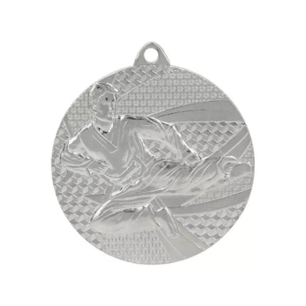 Silver medal - karate - steel medal