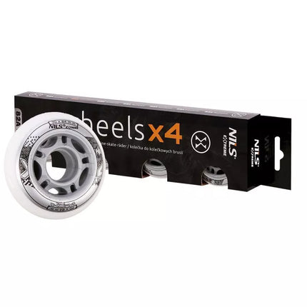 PU 70x24 82A WHITE WHEELS (4 pcs.) NILS EXTREME