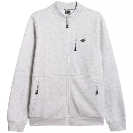 Men's sweatshirt 4F M2547 cool light gray melange 4FWMM00TSWSM2547 27M