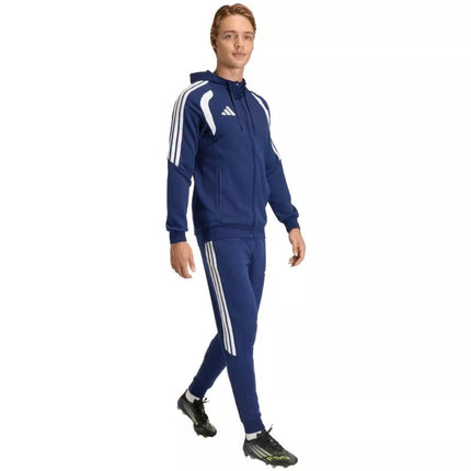 Men's adidas Tiro 26 League Sweat Full Zip Hoodie Navy Blue KF3320