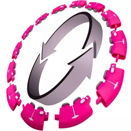 HULA HOP WITH MASSAGER, WEIGHTS AND COUNTER FUCHSIA ENERO FIT