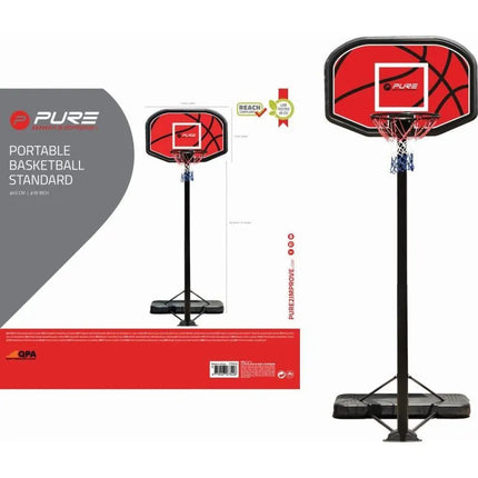 PURE 2 IMPROVE ADJUSTABLE BASKETBALL SET 1.90-3.04M