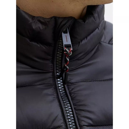 Jack&Jones vyriška pūkinė striukė JJEBRADLEY LIGHT PUFFER COLLAR NOOS 12280971 JUODA