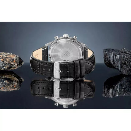 Vyriškas laikrodis Giewont Chronograph Safyrinis Juodas Sidabrinis GW6310-A2