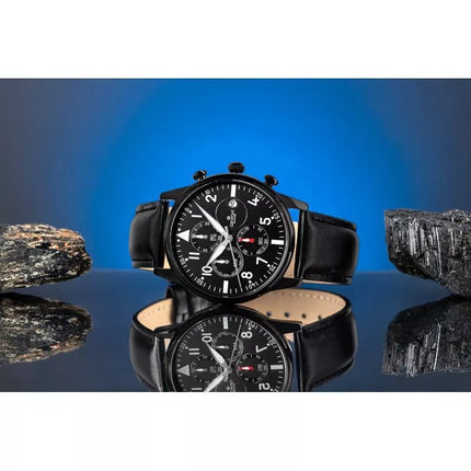 Giewont Chronograph Sapphire Black Men's Watch GW5630-A1