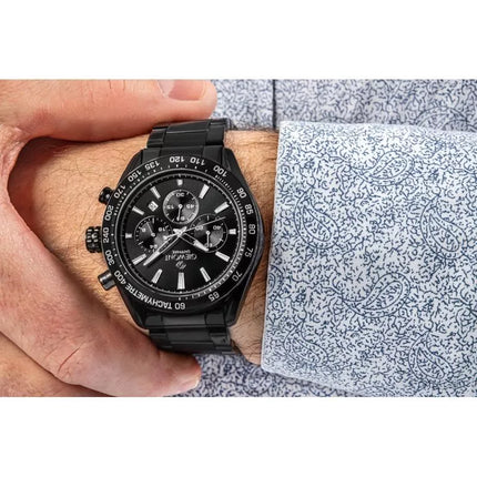 Men's Watch Giewont Chronograph Sapphire Black GW9580-B2