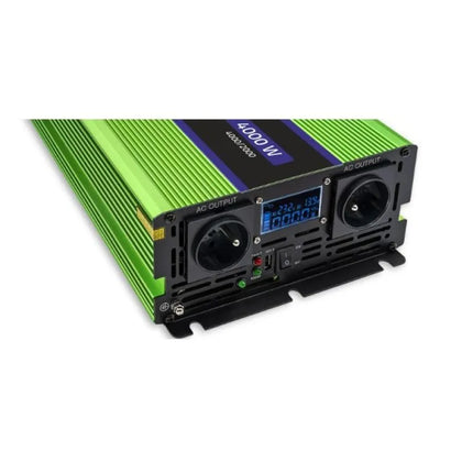 QOLTEC MONOLITH ĮTAMPOS KEITIKLIS | AKUMULIATORIAUS ĮKROVIKLIS | UPS | 2000W | 4000W | 12V Į 230V | GRYNAS SINUSAS | LCD