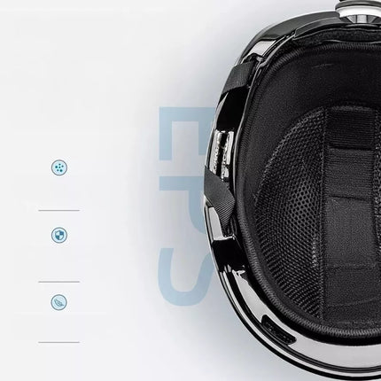 Qunature 10130003004 Slidinėjimo šalmas su ausinėmis snieglenčių sportui 54–58 cm - Juodas