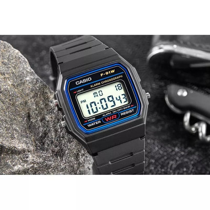 Men's Watch CASIO F-91W-1YEG + BOX
