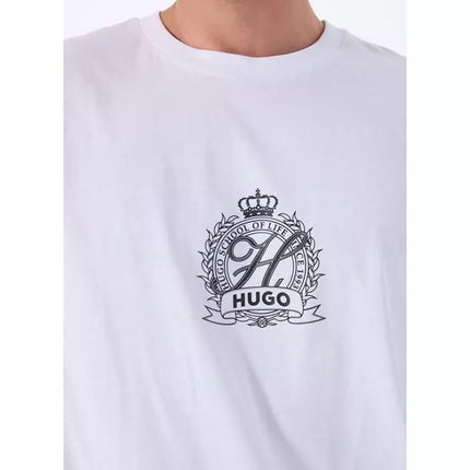 HUGO Daminor marškinėliai balti (50538246-100)