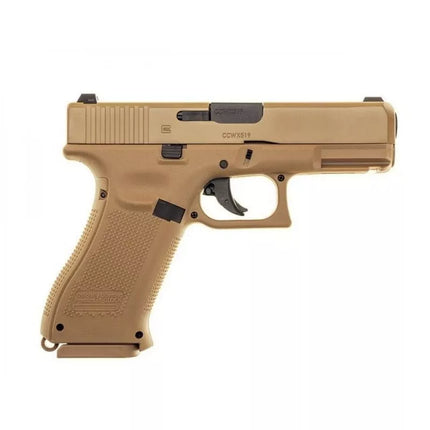 Glock 19X 4.5mm smėlio spalvos CO2 šratinis pistoletas