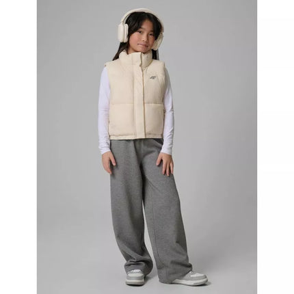 Girls' vest with synthetic filling 4F 4FJWSS26TVJAF312-12S