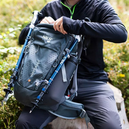NC1925 GRAY WAYFARER 35L NILS CAMP TRAVEL BACKPACK
