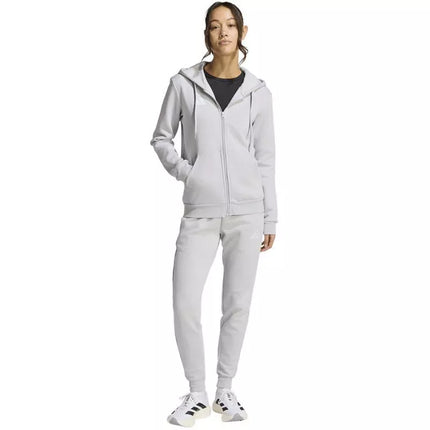 Moterims adidas Entrada 26 džemperis su pilnu užtrauktuku, pilkas KF5936