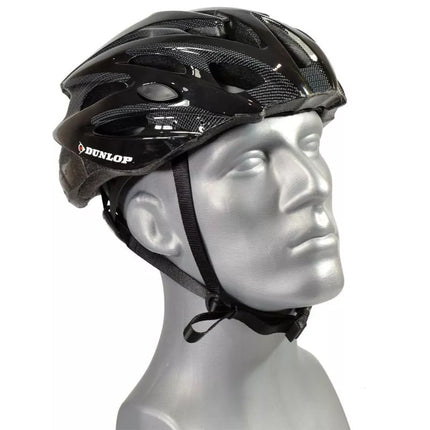 DUNLOP MTB BLACK ADJUSTABLE CYCLING HELMET R. L (58-61CM)