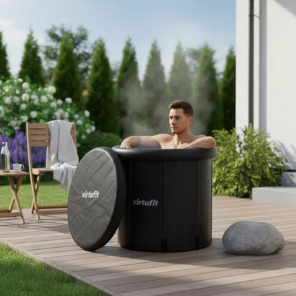 VIRTUFIT ICE BATH XXL - 375 LITERS - ANTHRACITE - WITH ACCESSORIES